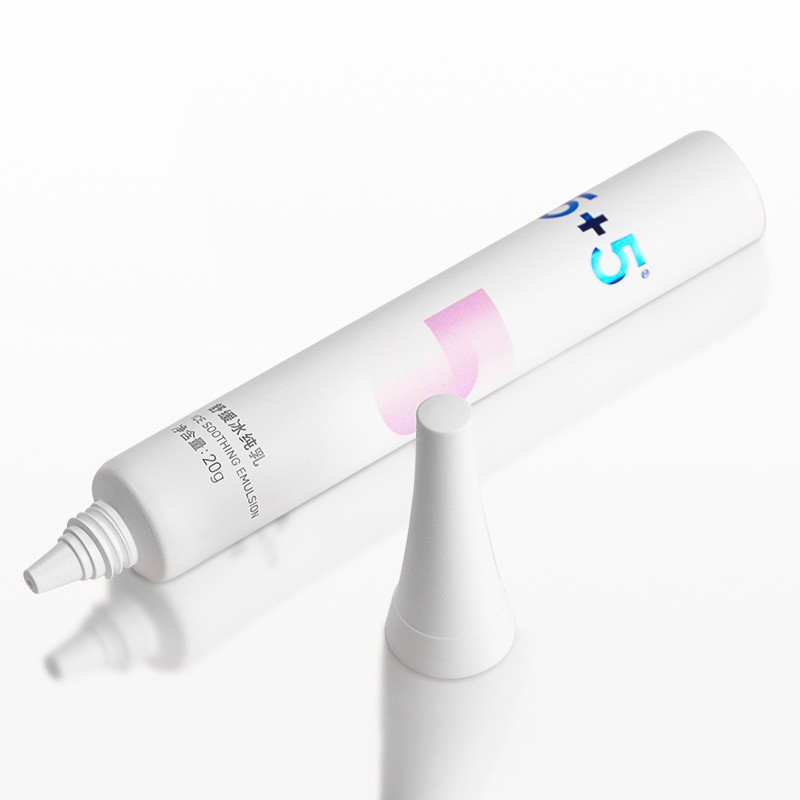 OEM Logo Eco-Friendly PCR Material Beauty Face Wash Cream Tube Empty Plastic Tube with Screw Cap