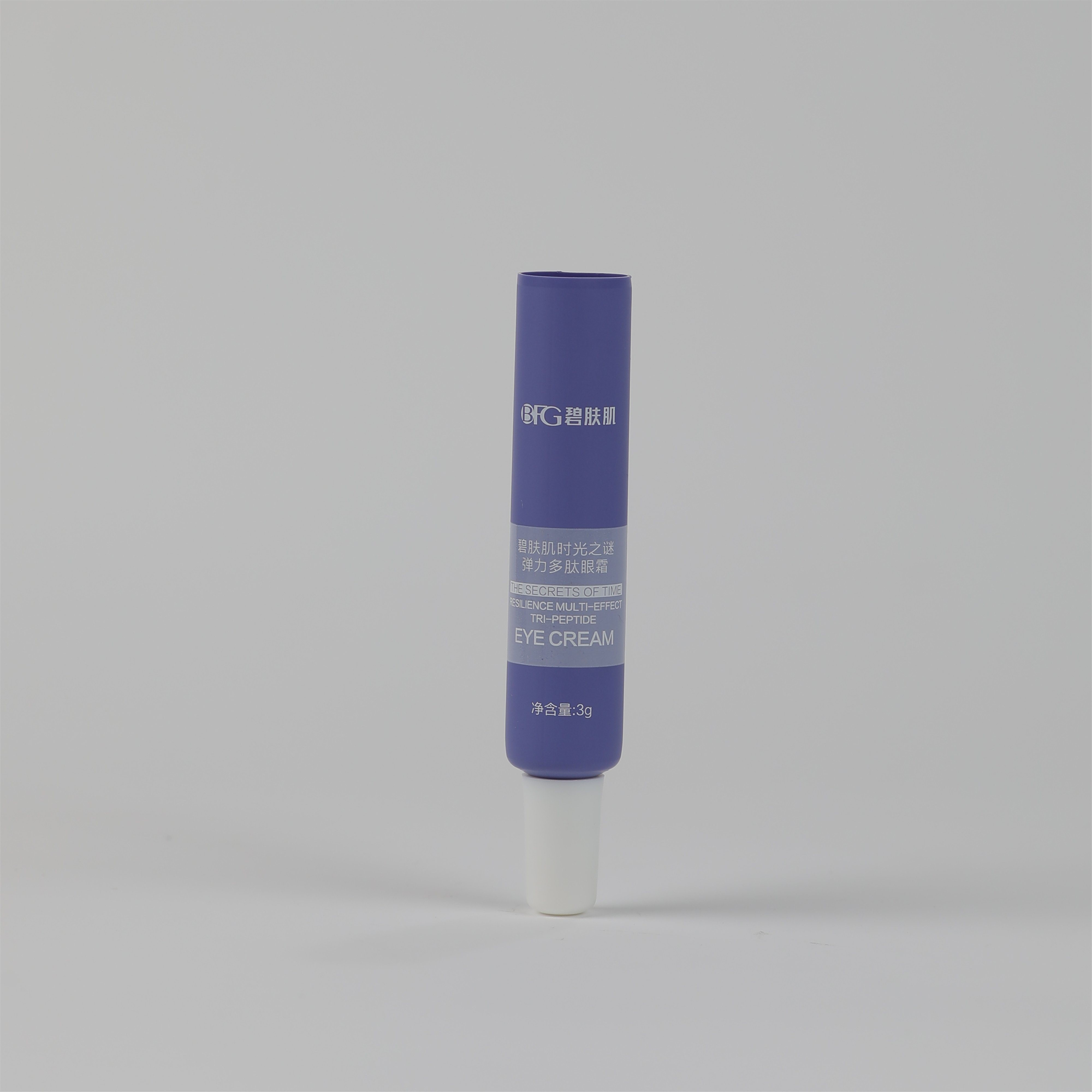 Factory Customized Eye Cream Clear Plastic Cosmetic Soft Touch Squeeze Tube Packaging