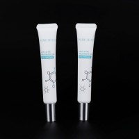 Factory Wholesale Custom Cosmetic Skin Care Packaging 15 Ml Sharp Mouth Eye Cream Acne Cream Plastic Round Tube
