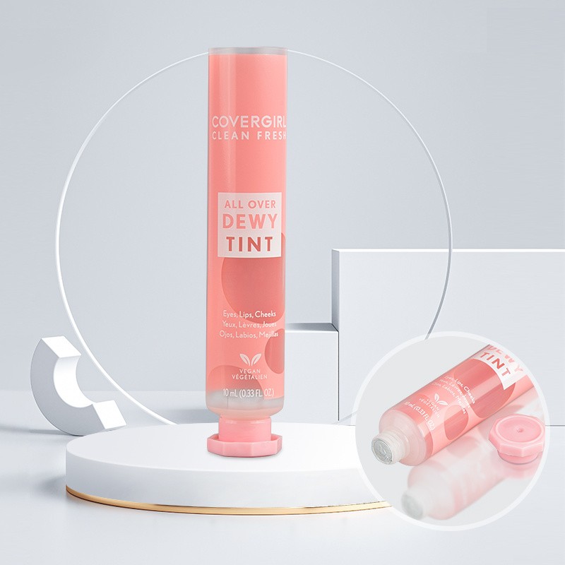 Hot Selling OEM Lotion Squeeze Tube Cosmetic Plastic Pink Tube