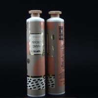 Round Tubes PE Plastic Shiny Brown Matt Brown White Cream Soft Tube Cleanser Tube Hand Lotion Tube with Black Flip Cap