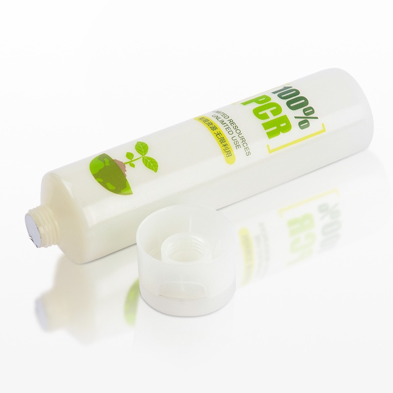 80ml 100ml 150ml 250ml Eco-Packaging Plastic Screen Printing Flip Lid PCR Cosmetic Packaging Hand Cream Soft Tube