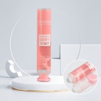 10ml 15ml Soft PE Cosmetic Small Plastic Squeeze Pink Tubes for Facial Cream with Octagonal Cover