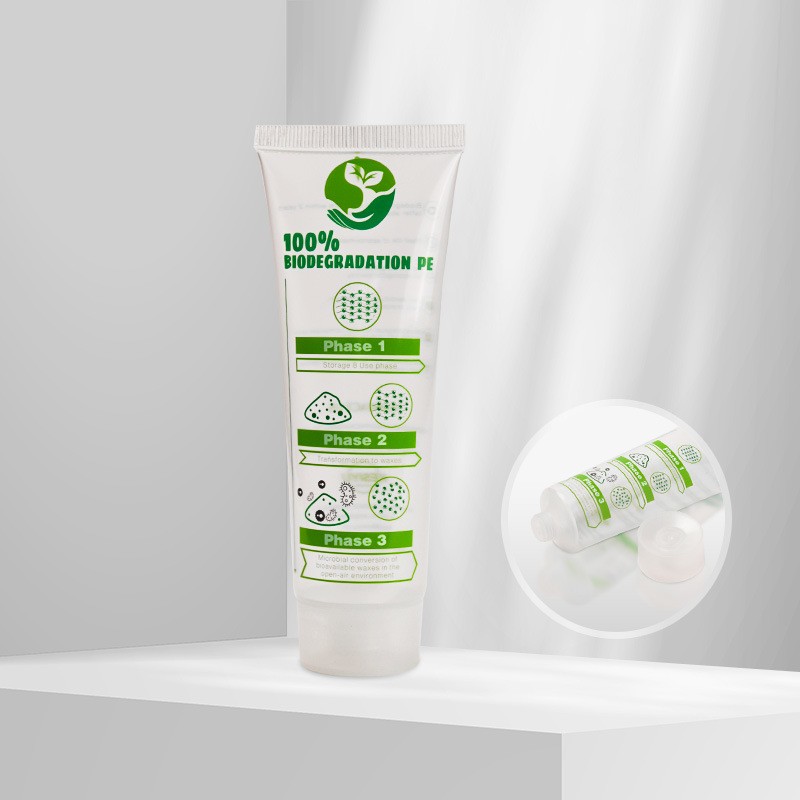 Custom 100ml 150ml 200ml 250ml Transparent Empty Eco Friendly Plastic PE Hand Cream Body Lotion Soft Cosmetic Packaging Squeeze Tube