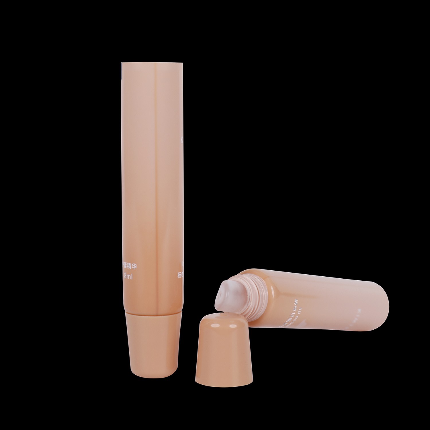 Skin Care Bullet Luxury Gold White Gloss Surface Wholesale Lipgloss Squeeze Empty Lipstick Squeeze Lip Gloss Tubes