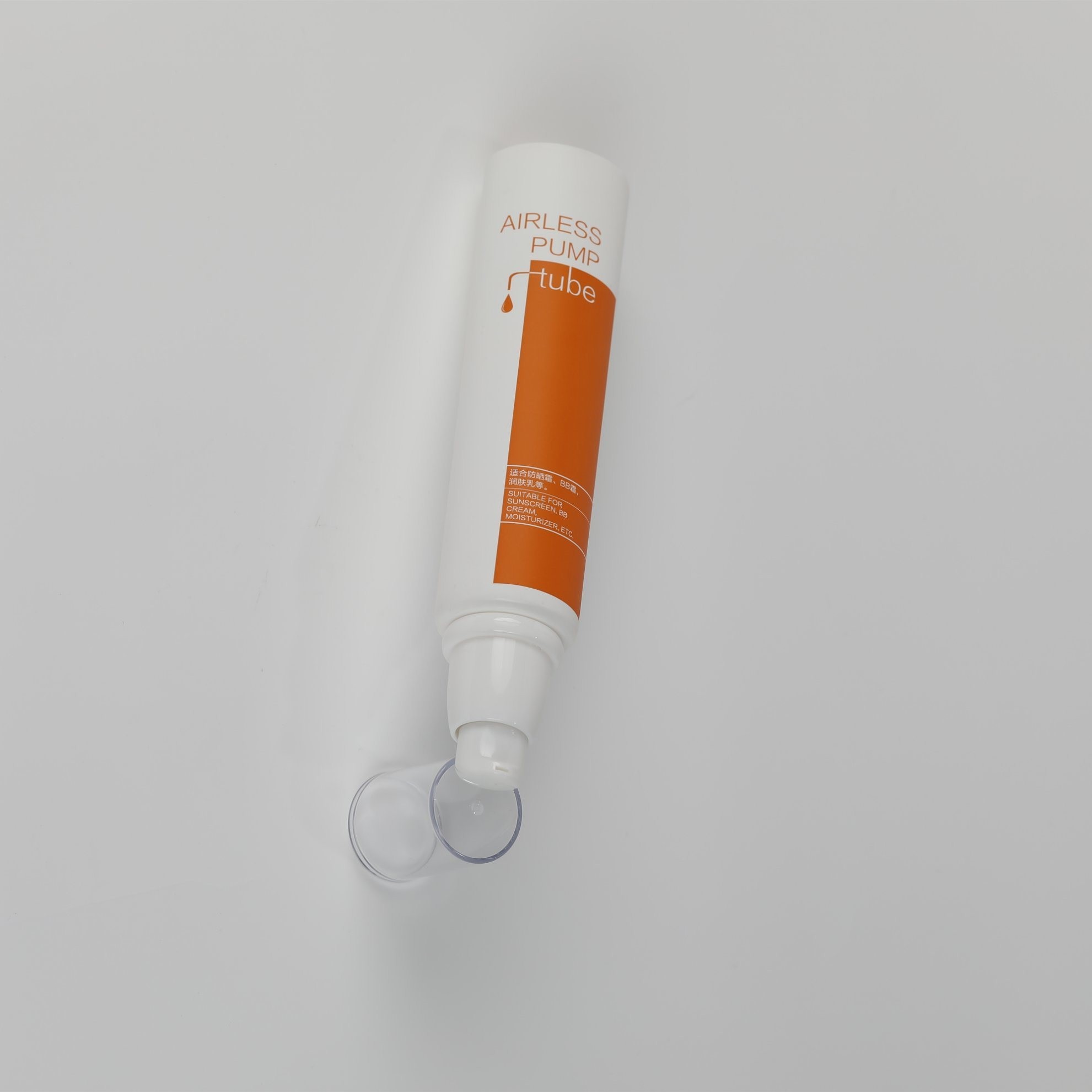 Airless Pump Plastic Soft Touch Squeeze Packaging Tube