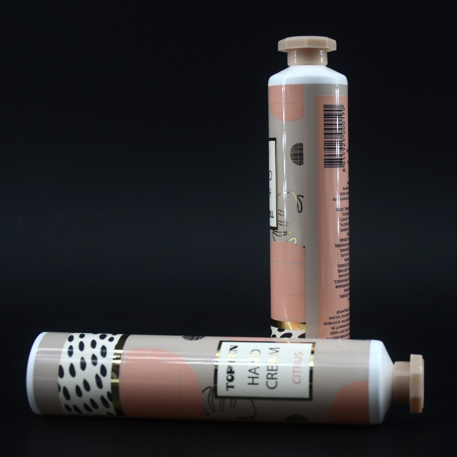 Eco-Friendly Customized Cosmetic Packaging Tube with Oval Flat Cap