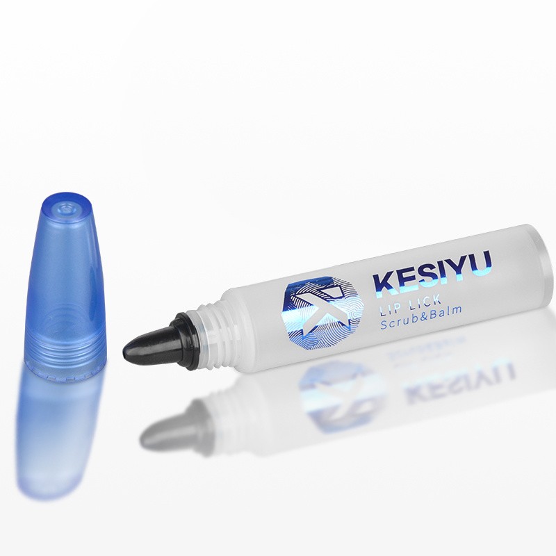 Lipstick Tube Eye Cream Bevel Nozzle Head Tube Packaging Cosmetic Logo Tube with Brush Applicator