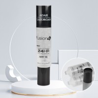 Solid Double Screw Cap 30ml Skincare Cream Tube with Elegant Screen Printing Cosmetic Packaging