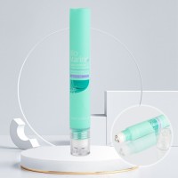 New Style 10ml 15ml 20ml Eye Fatigue Massage Cream Packaging Eye Roller Tube with Three Metal Roller Ball