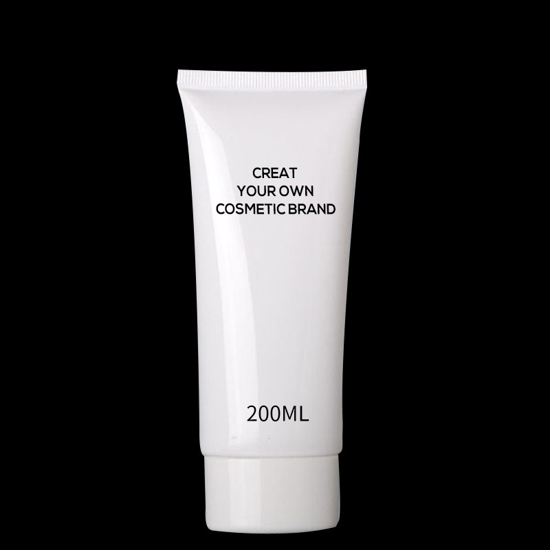 Cosmetic Packaging Empty Cream Lotion Plastic PE Soft Tube with Black PP Screw Cap Hand Cream Tube