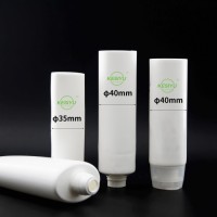 Custom White Soft Flip Plastic PE Empty Tube Cosmetic Cream Lotion Travel Containers Cosmetic Tube Packaging