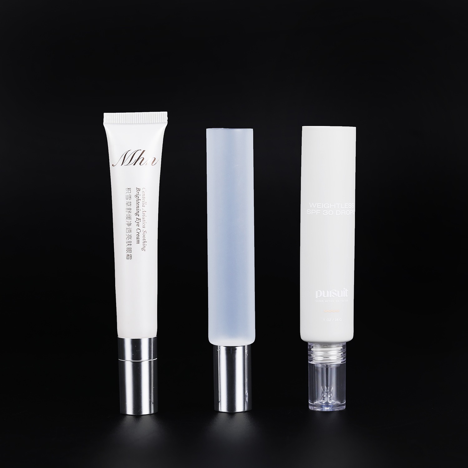 White Facial Cleanser Soft Tube Matte Cosmetic Cream Plastic Tube Cosmetic Tube Packaging