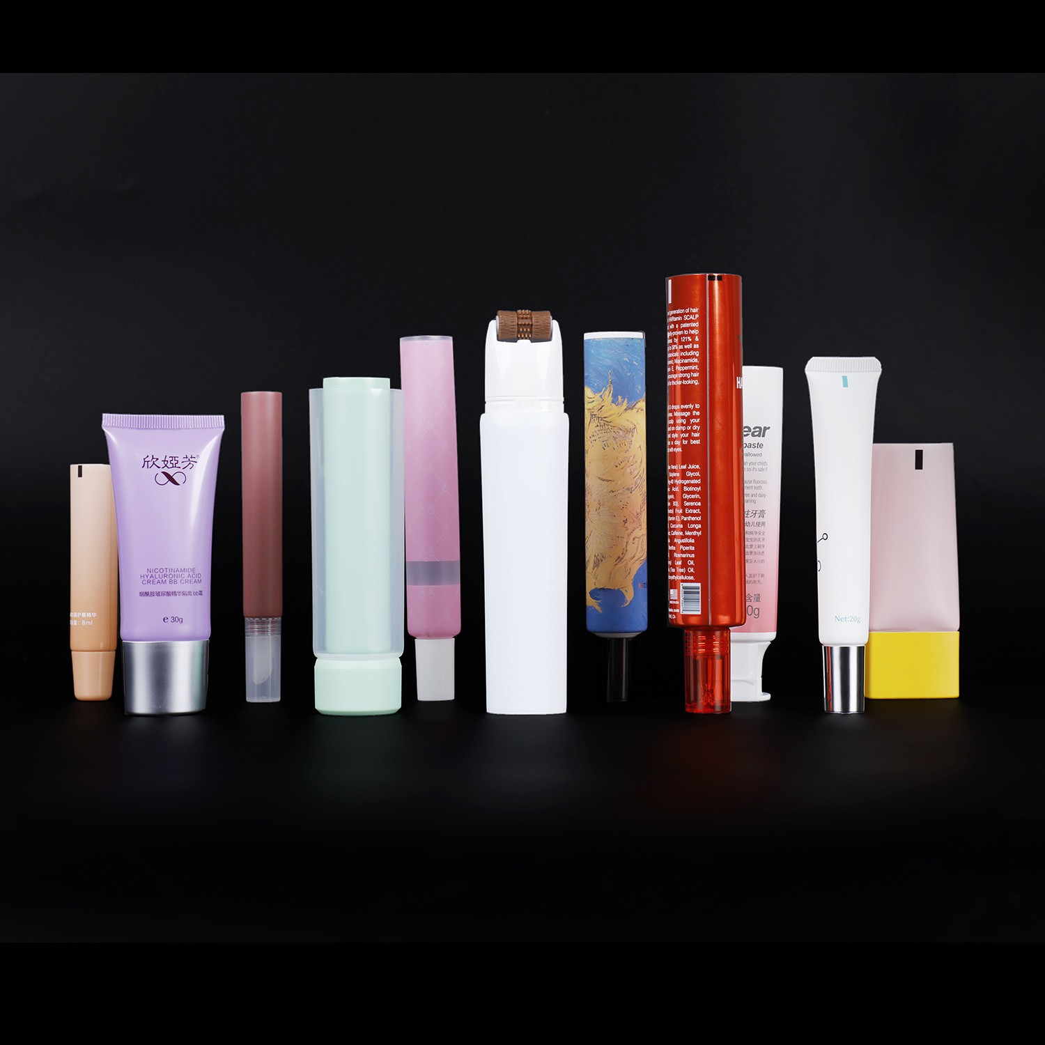 Factory Biobased 98% Customized Form Plastic Soft Cosmetic Packaging Squeeze Tube Empty Lipgloss Tube