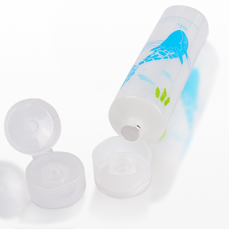 Empty Recycled Obp Ocean Bound Plastic Face Body Soft Cream Packaging Cosmetic Squeeze Tubes for 80ml 100ml 150ml 200ml