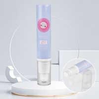 Factory Custom Printing Empty 15-50ml Sunscreen Cream Soft Tubes Cosmetics Packaging Plastic PE Airless Pump Tube for Cream