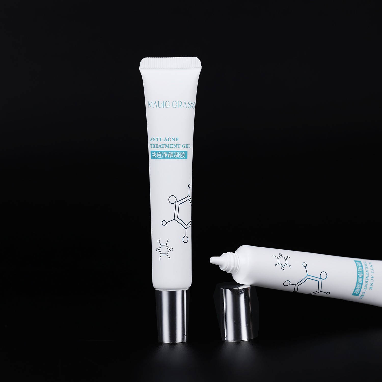 Empty Clear Plastic Tube Flip Top Cap, Face Wash Cream Soft Tubes Packaging for Cosmetics Plastic Tube