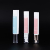 China Professional Cosmetic Packaging Round Tubes Custom Art Lipstick Tube Empty Lipgloss Tube Best Selling Oval Plastic Tube with Flip Top Cap