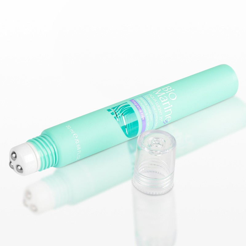 New Style 10ml 15ml 20ml Eye Fatigue Massage Cream Packaging Eye Roller Tube with Three Metal Roller Ball