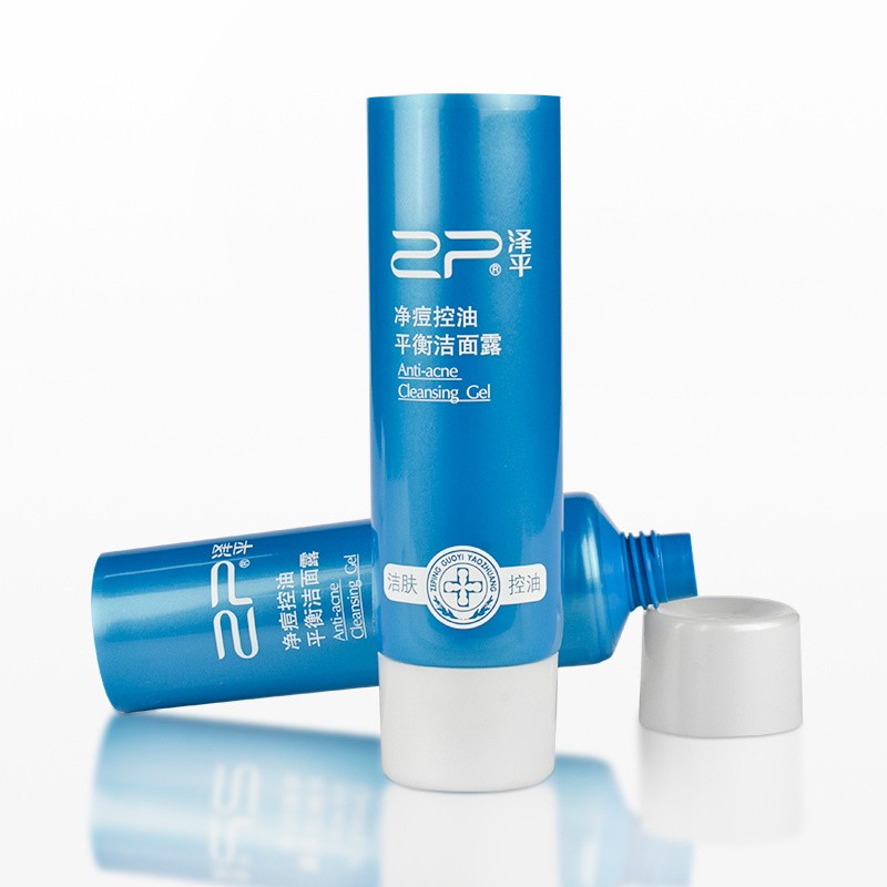 100g Face Wash Hand Cream Plastic Packaging Cosmetic Squeeze Sunscreen Hand Cream Tube with Screw Cap