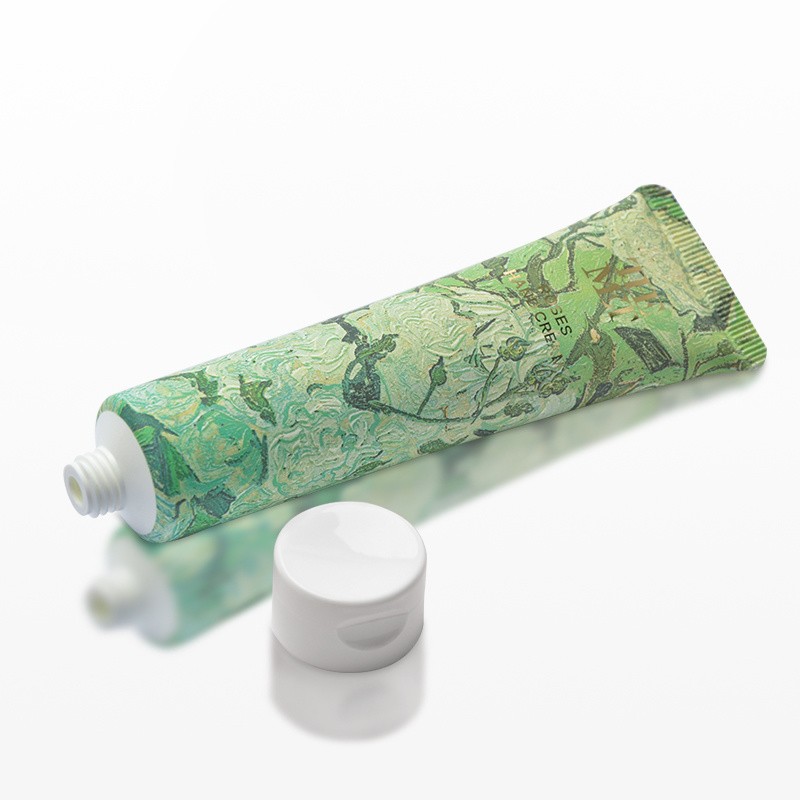 Green Biodegradable Custom Sugarcane Cosmetic Tube Empty Squeeze Plastic Soft Lotion Skincare Packaging