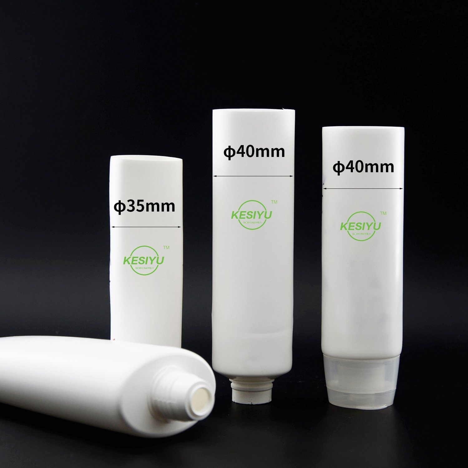 Eco Friendly PE Hand Cream Body Lotion Soft Plastic Squeeze Tube with Bamboo Cap Cosmetic Packaging