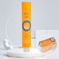 Customized Empty Aluminum Tube Metal Cosmetic Packaging Tubes for Sunscreen Cream Aluminum Tube