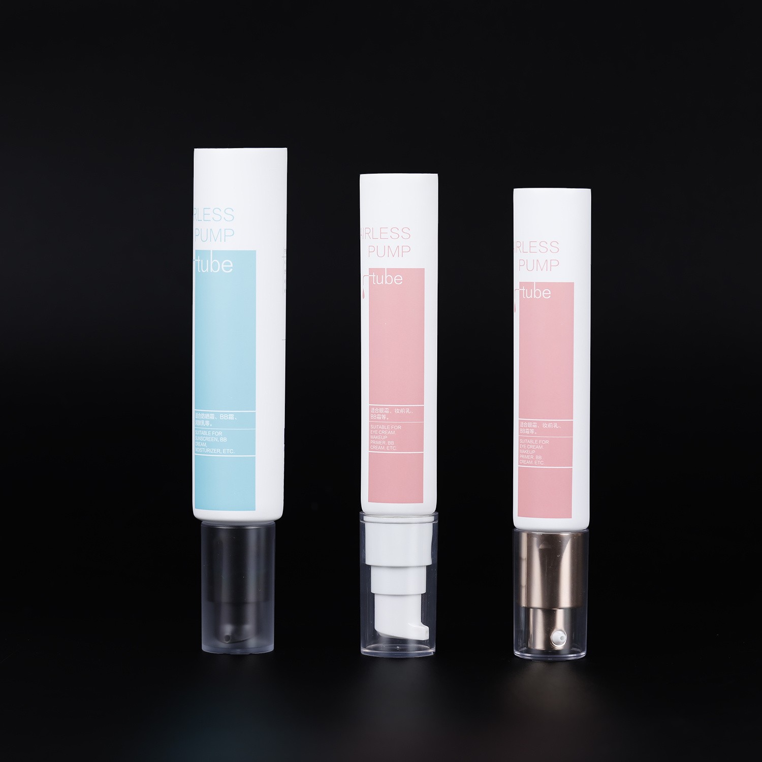 New Design Various Color Deodorant Abl Pet Hard Soft Plastic Tube with Fine Cap