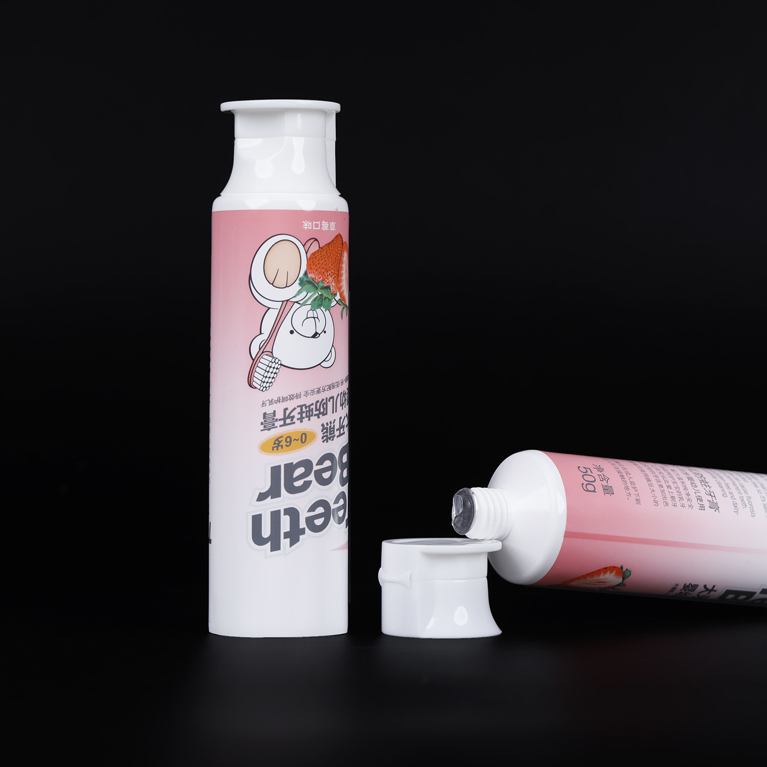 Biobased 98% Eco Friendly Soft Plastic Baby Toothpaste Tube Packaging