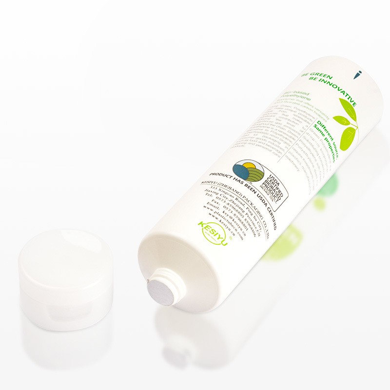 Recycled Bio-Plastic Cosmetic Tube Wholesale Sugarcane Tube Sustainable Packaging with 100ml 150ml 200ml 250ml